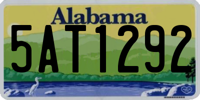 AL license plate 5AT1292