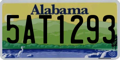 AL license plate 5AT1293