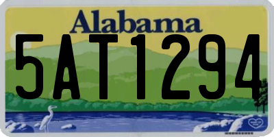 AL license plate 5AT1294