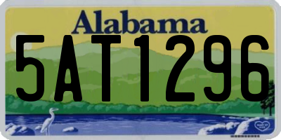 AL license plate 5AT1296