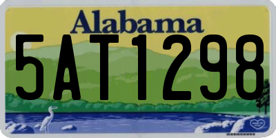 AL license plate 5AT1298