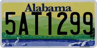 AL license plate 5AT1299