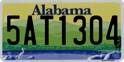 AL license plate 5AT1304