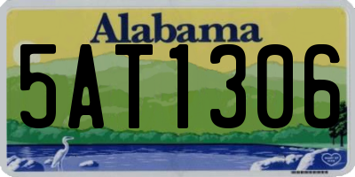 AL license plate 5AT1306