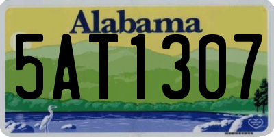 AL license plate 5AT1307