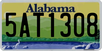 AL license plate 5AT1308