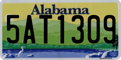 AL license plate 5AT1309