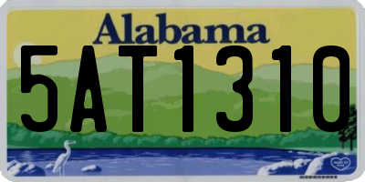 AL license plate 5AT1310