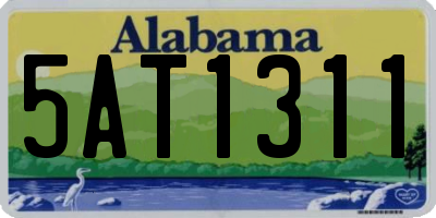 AL license plate 5AT1311