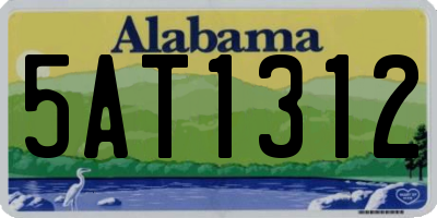 AL license plate 5AT1312