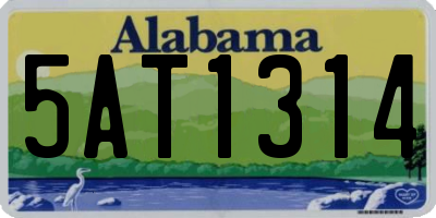AL license plate 5AT1314