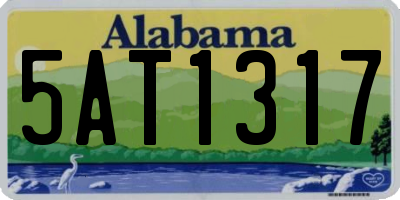 AL license plate 5AT1317