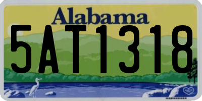 AL license plate 5AT1318