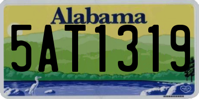 AL license plate 5AT1319