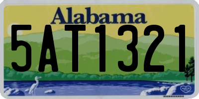 AL license plate 5AT1321
