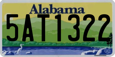 AL license plate 5AT1322