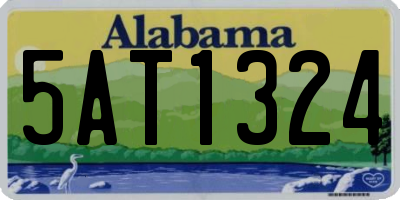 AL license plate 5AT1324