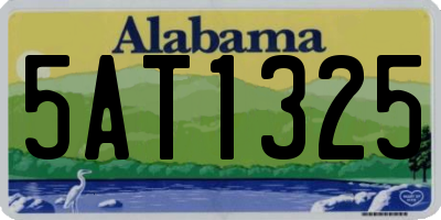 AL license plate 5AT1325