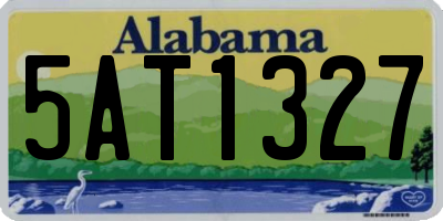 AL license plate 5AT1327