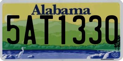 AL license plate 5AT1330