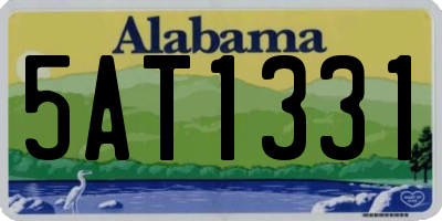 AL license plate 5AT1331