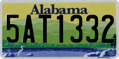 AL license plate 5AT1332