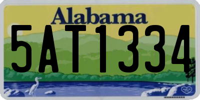 AL license plate 5AT1334