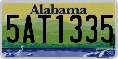 AL license plate 5AT1335