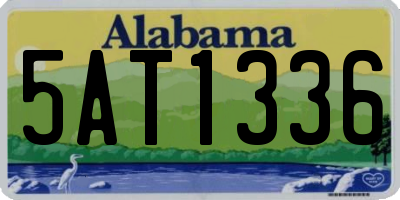 AL license plate 5AT1336