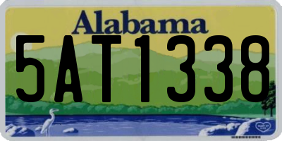 AL license plate 5AT1338