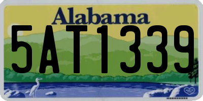 AL license plate 5AT1339