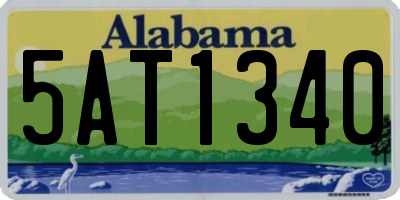 AL license plate 5AT1340