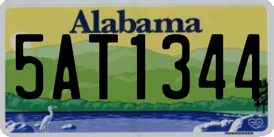 AL license plate 5AT1344