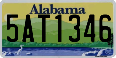 AL license plate 5AT1346