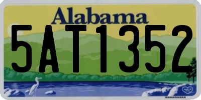 AL license plate 5AT1352
