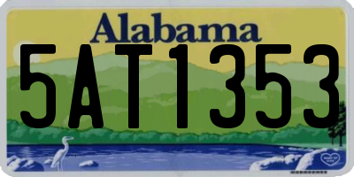 AL license plate 5AT1353