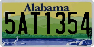 AL license plate 5AT1354