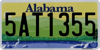 AL license plate 5AT1355