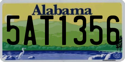 AL license plate 5AT1356