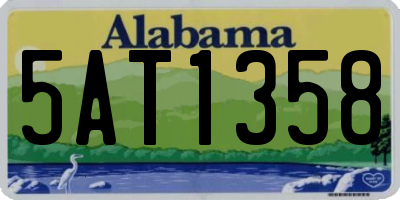 AL license plate 5AT1358