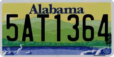 AL license plate 5AT1364