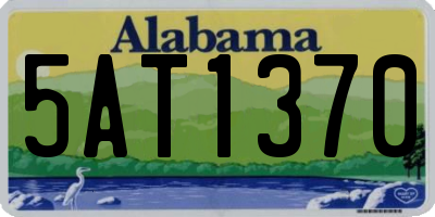 AL license plate 5AT1370