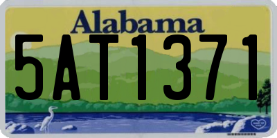 AL license plate 5AT1371