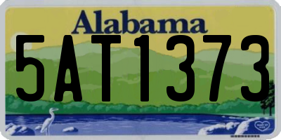 AL license plate 5AT1373