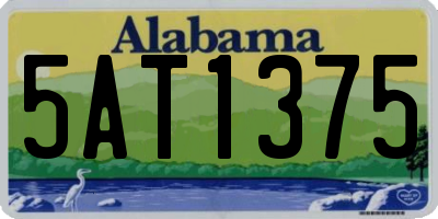 AL license plate 5AT1375