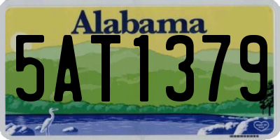 AL license plate 5AT1379