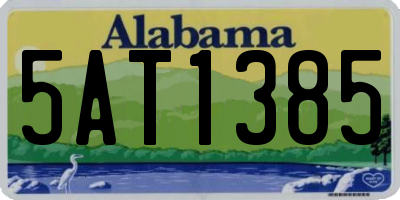 AL license plate 5AT1385