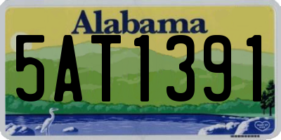 AL license plate 5AT1391