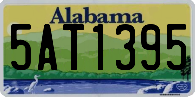 AL license plate 5AT1395