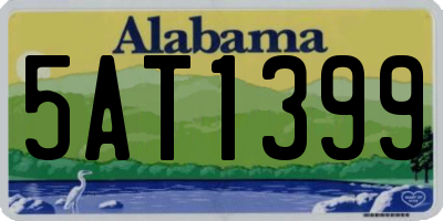 AL license plate 5AT1399